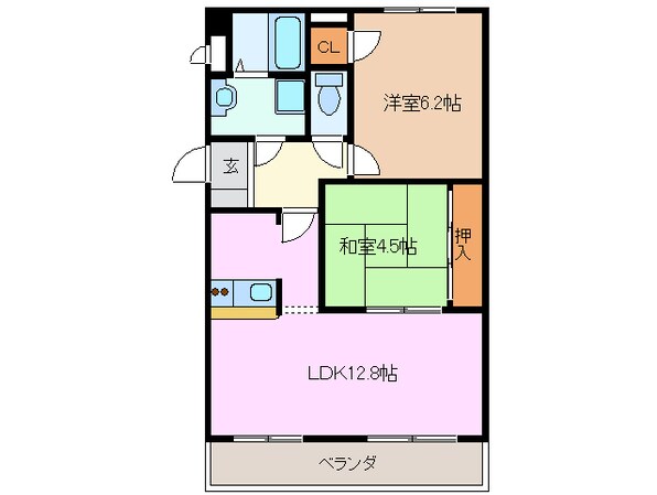 エンタープライズ川越の物件間取画像